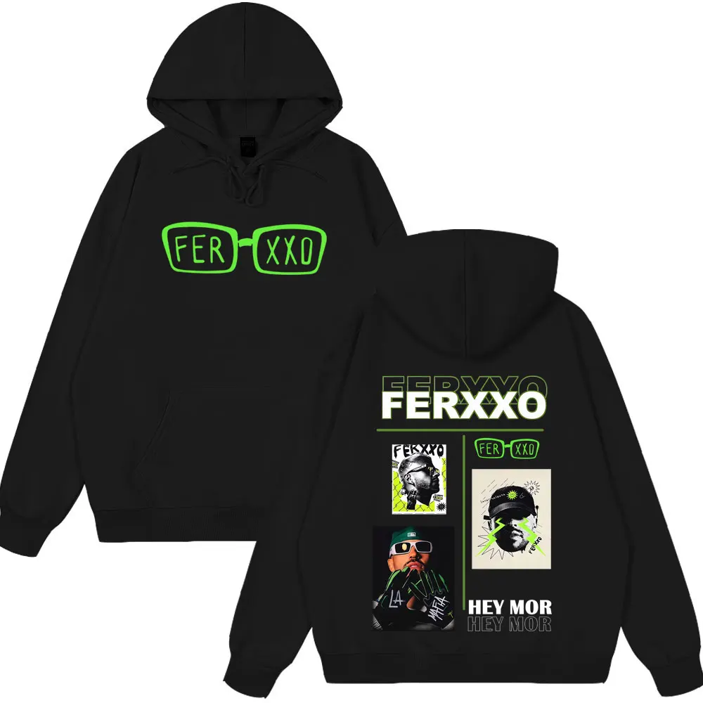 

Худи с принтом Rapper Feid Ferxxo Tour 2026, модные толстовки для мужчин и женщин, повседневные свободные пуловеры в стиле хип-хоп с длинными рукавами, оверсайз