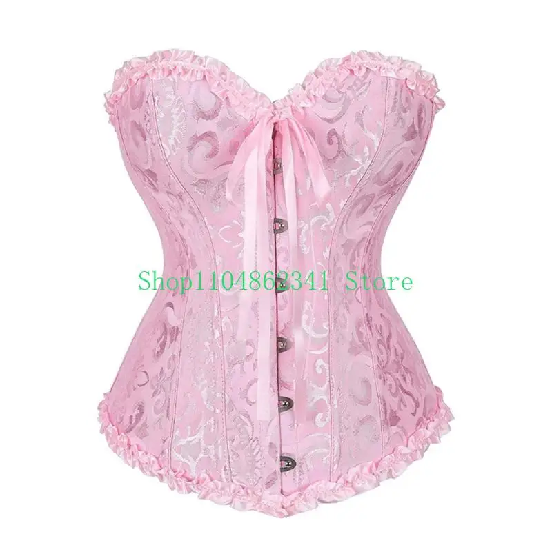 652f-retro-gothic-overbust-corset-bustier-top-with-adjustable-laces-up-back-comfort-support-for-weddings-parties