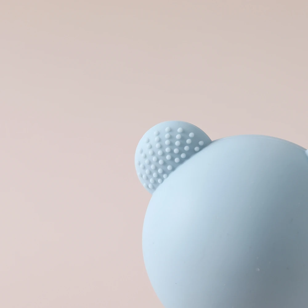 Babyrasseln aus Silikon, Maracas-Spielzeug, Cartoon-Bär Sandhammer, Babyspielzeug 0-12 Monate, Rassel-Silikon-Beißspielzeug als Babygeschenk – Detail 14