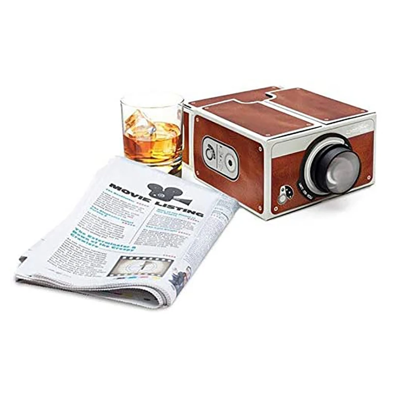 Cinema Projector,Portable Cardboard Smartphone Projector For Family/ Party/ Birthday Etc.Home Theater Audio Projector