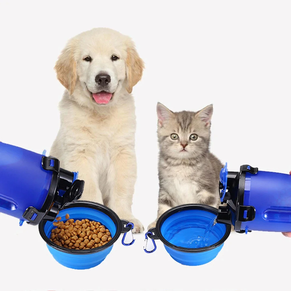 350ml Collapsible Silicone Pet Bowl Dog Food Water Bowl Outdoor Camping Travel Portable Folding Supplies Dishes With Carabiner