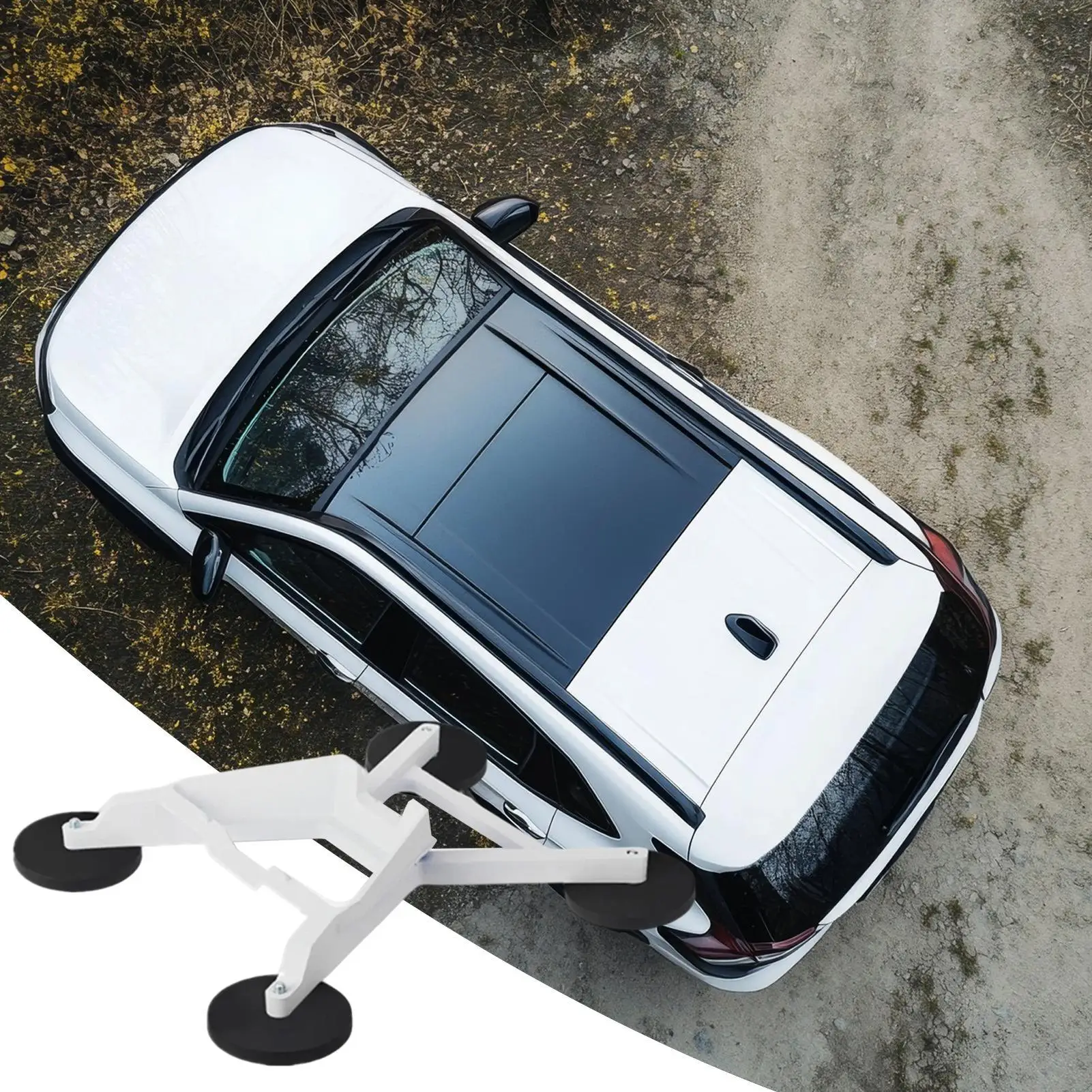 

For For Star Mini Car Mount Heavy Duty Sunroof Cradle Portable Mobile Car Roof Mount For Laptop Phone Dashboard Window