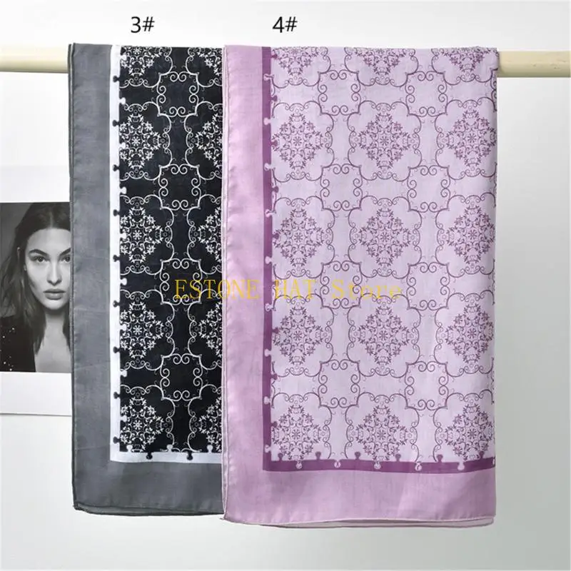 49MF Malaysia Turban Wrap Cloth Convenience Head Scarf Lightweight Square Neck Scarf Soft and Breathable Neckerchief