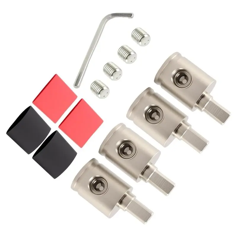 [NEW!】 Cable Terminal 0 To 4 Gauge Converter, Power/Ground Adapter, Reducer Amplifier Input Cable 1Set, Audio Amplifier