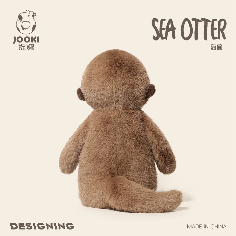 Kawaii Cartoon Sea Otter Plush Doll High Quality Brown Sea Otter Plush Toy Super Soft Home Decor For Boys Girls Christmas Gifts