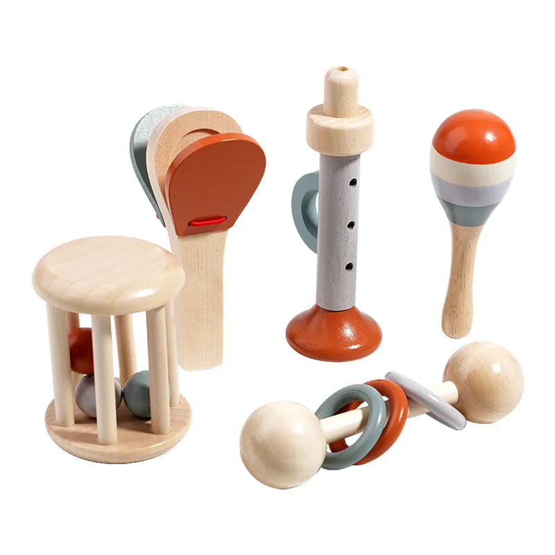 Instrumentos musicais do bebê montessori brinquedos de madeira, conjunto de xilofone de percussão para crianças, presentes educacionais pré-escolares