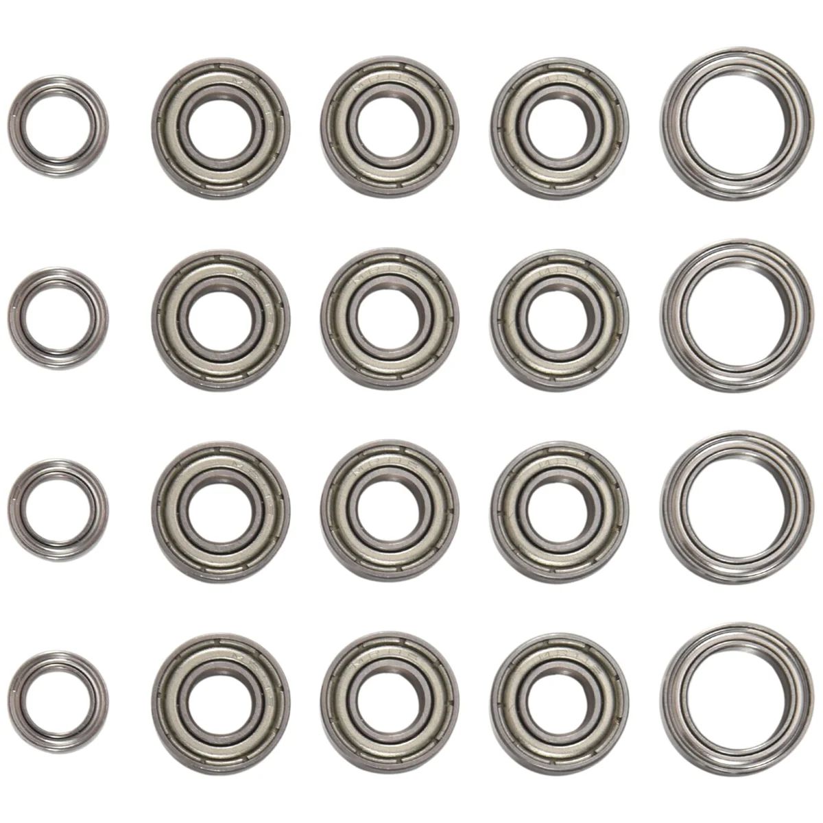 20Pcs Ball Bearing Kit for Tamiya TT01 TT-01 TT01D TT01E TT01R DF02 1/10 RC Car Upgrade Parts