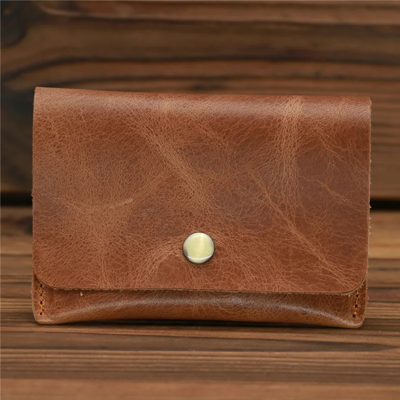 Super Slim Soft Wallet 100% Genuine Leather Mini Credit Card Wallet Purse Card Holders Men Wallet Thin Small