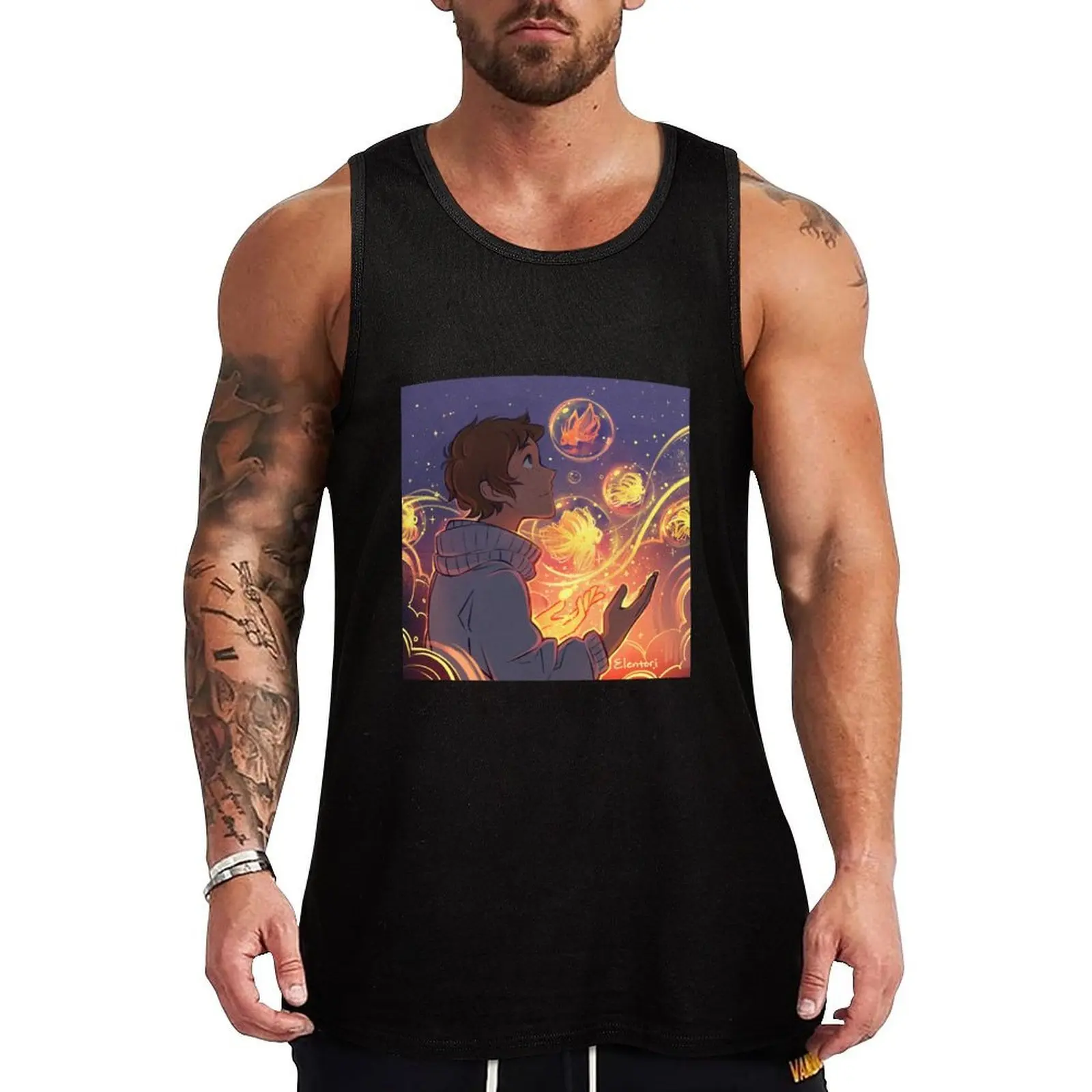 Star Fish Tank Top Basic Undershirt Tank Top Casual Lightweight Shirt