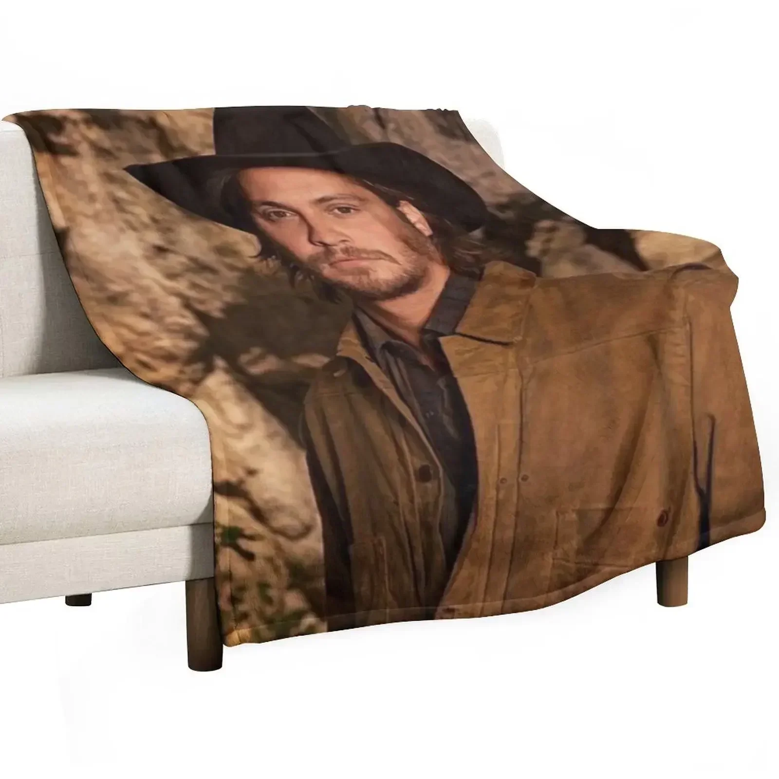 

Luke Grimes Throw Blanket Cozy Warm Blanket for Bed Room Decor