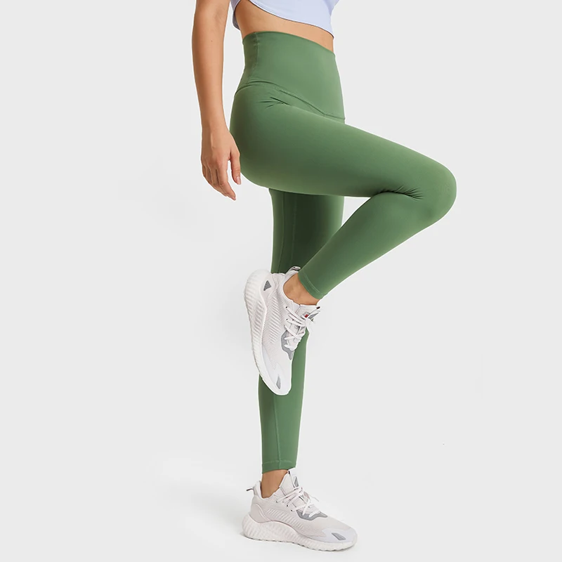 Legginsy ukryta kieszeń z Ultra wysokim stanem, kobiety nago, Slim Fit, treningowe sportowe legginsy do jogi