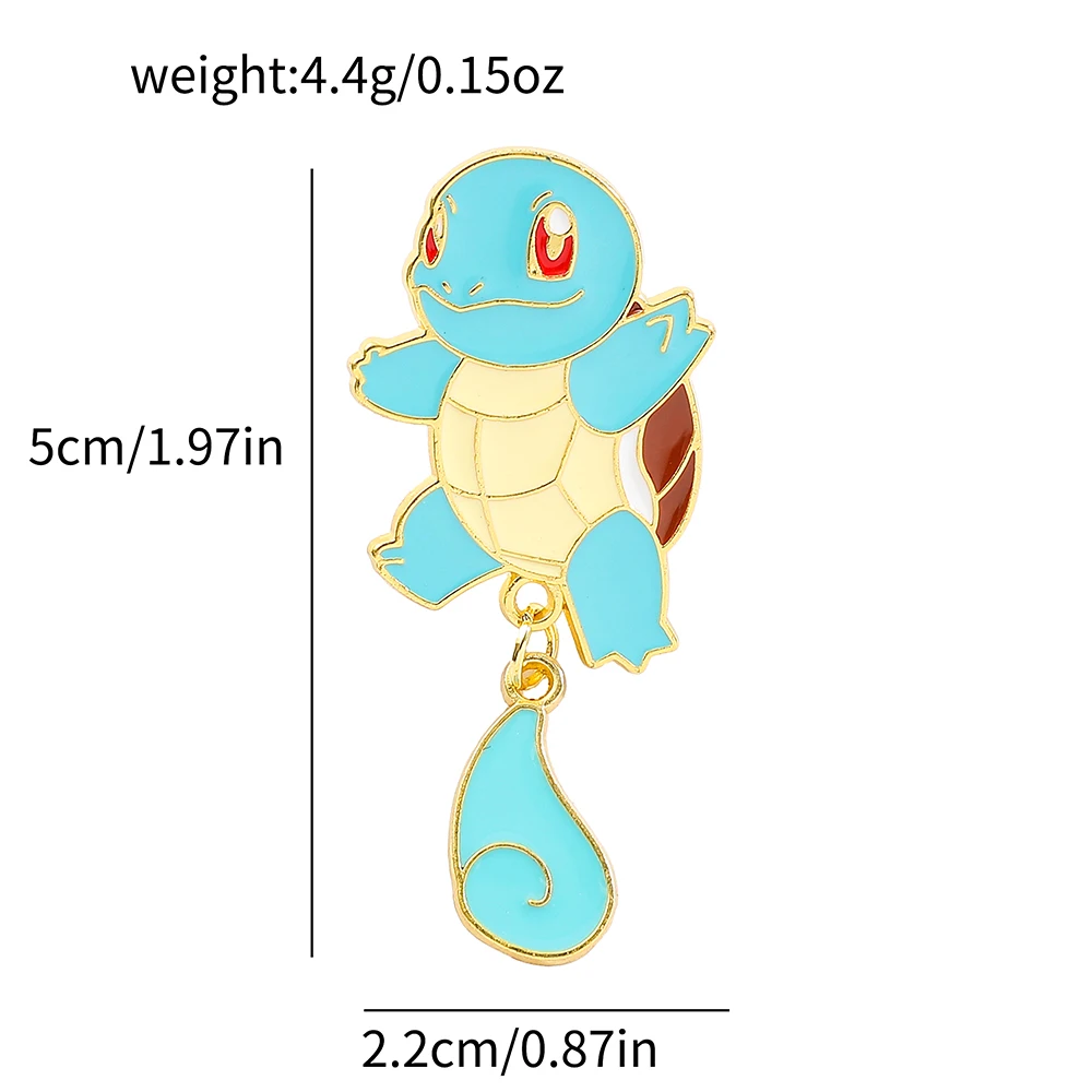 Mew Snorlax Emaille-Anstecknadeln mit Pokeball-Anhänger Cartoon-Metallabzeichen für Rucksack Kleidung Deko Fan-Geschenk – Detail 9