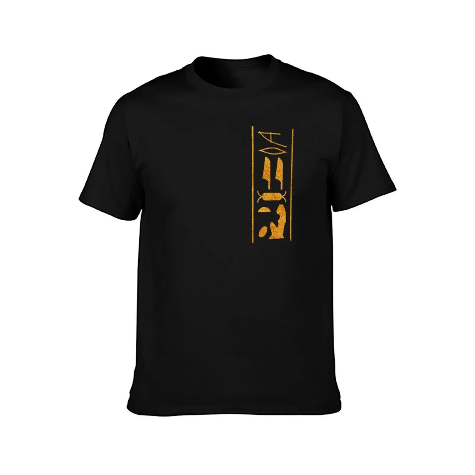 Beloved of Neit. Gold Hieroglyphic T Shirt design: Original Artwork Copyright Stuart Littlejohn/QPublishing 2019 T-Shirt
