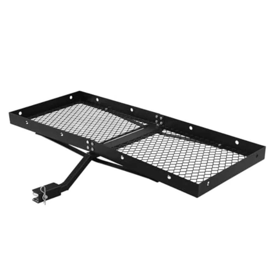 

48 x 20 Tray Hitch Cargo Carrier Hitch Mount Cargo Basket 300 LBS Ccity 1-1/4 2 Universal Adapter Shank Carbide Black Powder Co