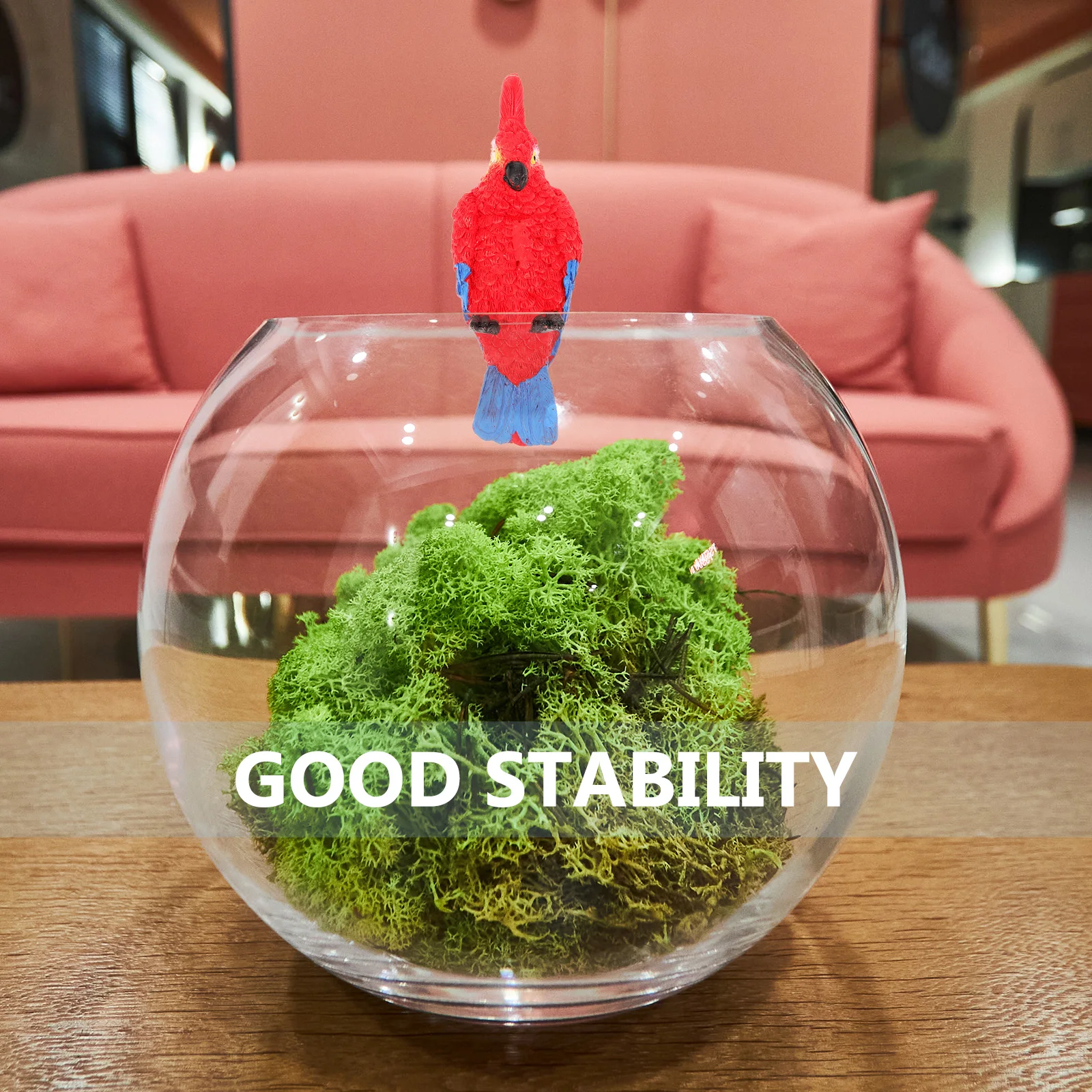 

Cute Fish Tank Hanging Ornament Aquarium Decoration Resin Craft Miniature Bird Home Office Garden Adornment Mini Landscaping