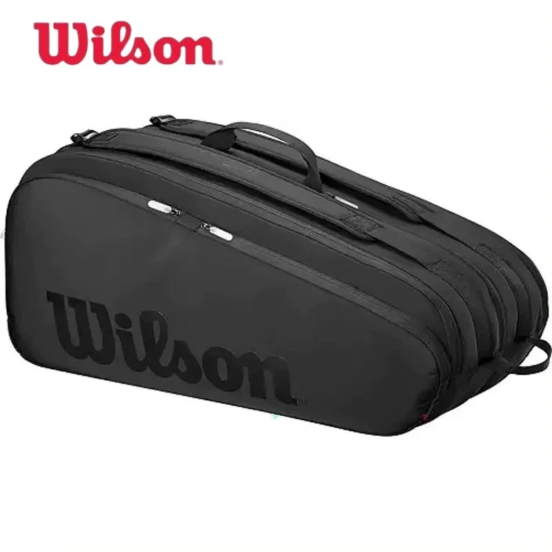 

Wilson Noir Tour Tennis Backpack - Holds up to 9 Rackets large capacity tennis bag "Series Noir" Collection WR8029701001