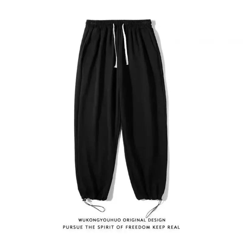 S-8XL رجل الركض السراويل الرياضية الخريف الشتاء Sweatpants الرجال الرياضة الصالة الرياضية السراويل موضة بلون عادية تجريب السراويل الطويلة #5