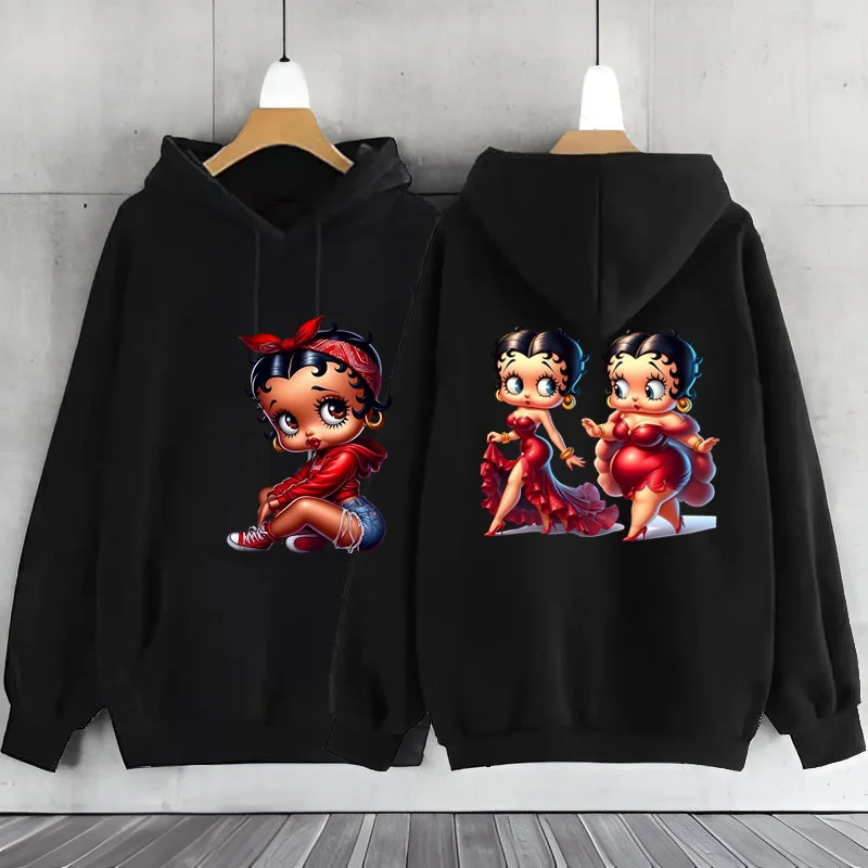 Disney Betties Hoodie para mulheres, Camisola para mulheres, Roupas Y2K, Roupas Y2K