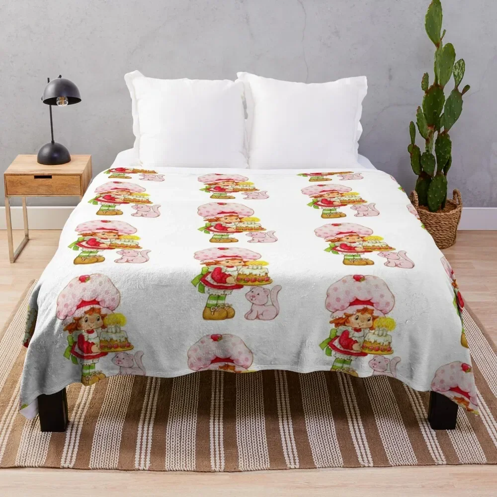 

Strawberry Throw Blanket Bed linens bed plaid For Decorative Sofa Bed Blankets