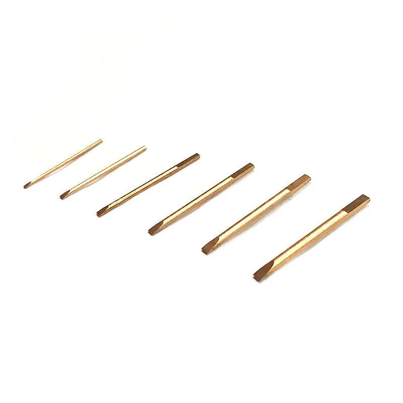 Brass Copper Screwdriver Blades For BERGEON 8899-M Screwdrivers, Watchmaker Repair Tools