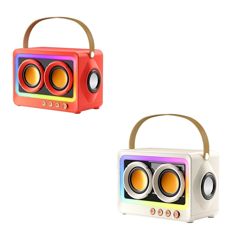 Głośnik Bluetooth Przenośny głośnik dźwiękowy Muzyka Bezprzewodowe radio FM Mini Podwójne głośniki Bluetooth Audio