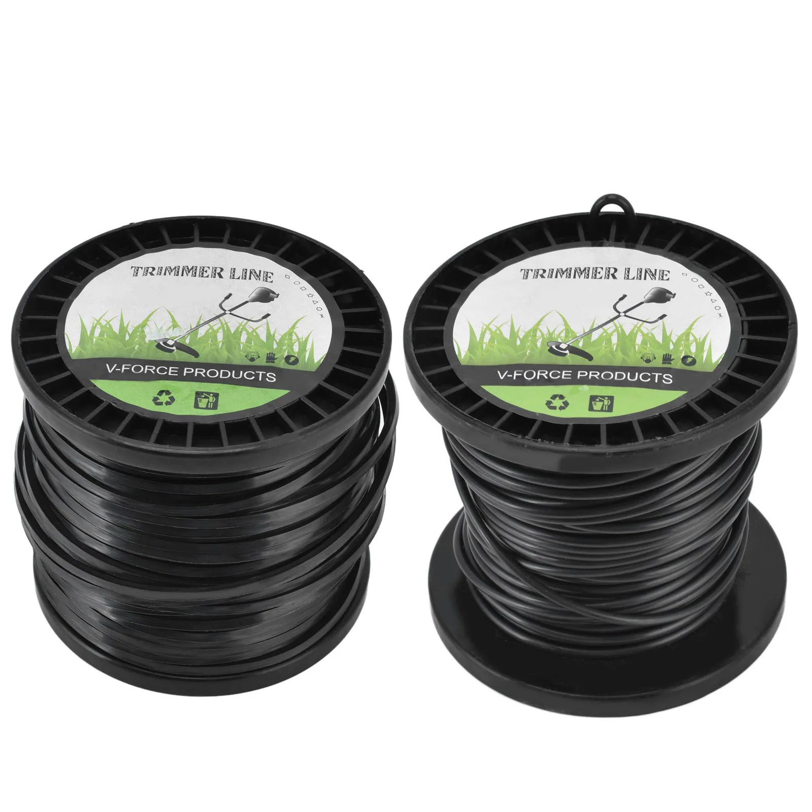 

Round String Trimmer Line 3.3mm Black High Cutting Efficiency for Most Lawn Mowers Farm Use