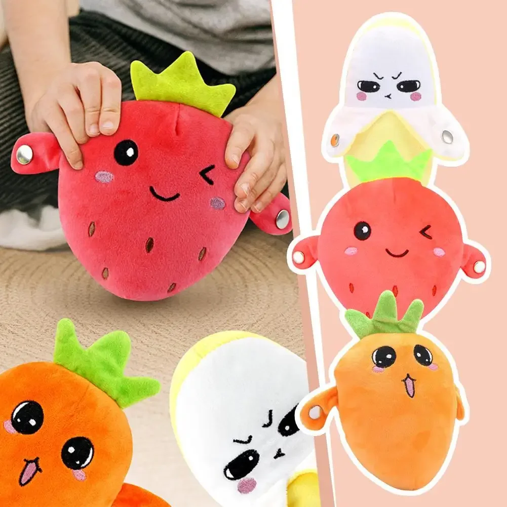 Creative Peculiar Music Rhythm Parent-child Interactive Plush Doll Banana Fruit Induction Toy Cultivate Music Perception Ability