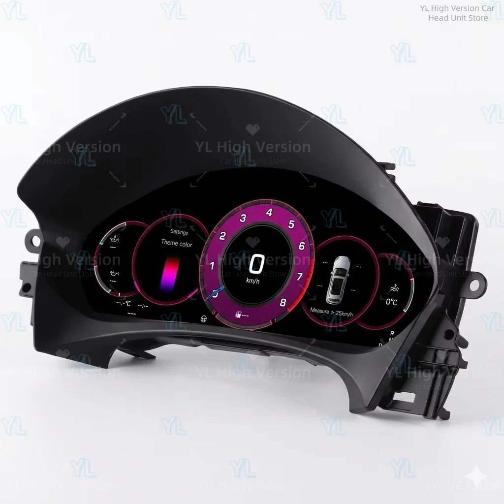

Цифровая приборная панель LCD для Porsche Macan 2014-2025: 12,3-дюймовый HD-дисплей 1920x720, спидометр, Carplay