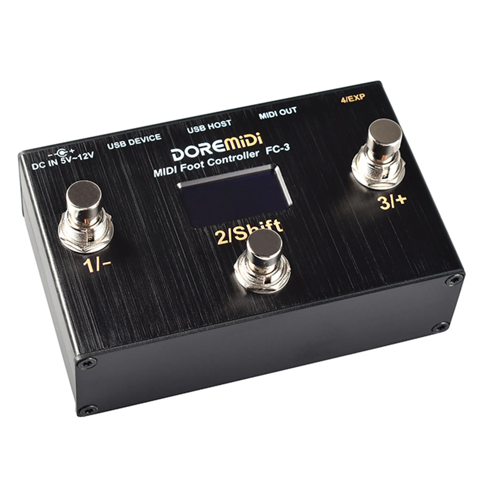 3-pedal Programmable Hub W/usb+din Doremidi Fc-3 Midi Commander, Multi-device Control For Education & Midi Mapping