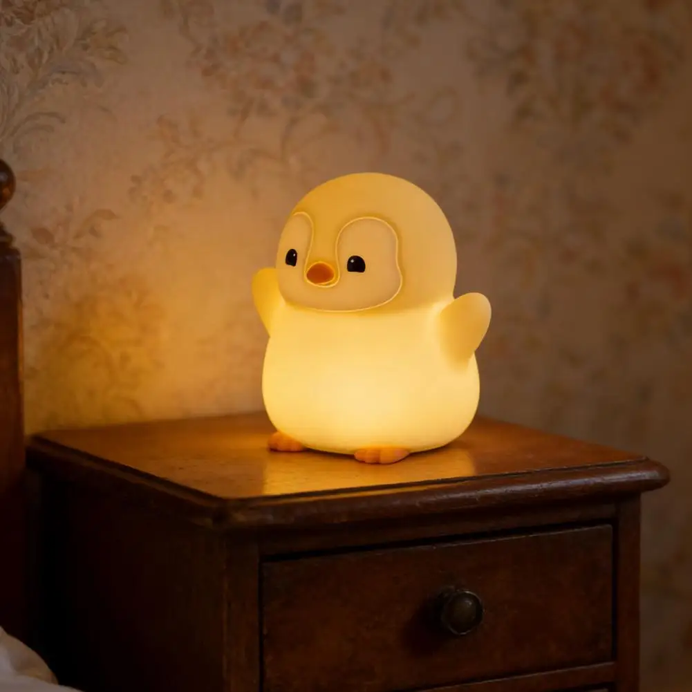 Portable Rechargeable Night Light Penguin Night Light Penguin Baby Night Light Usb Rechargeable Led Touch Lamp Cute Duck
