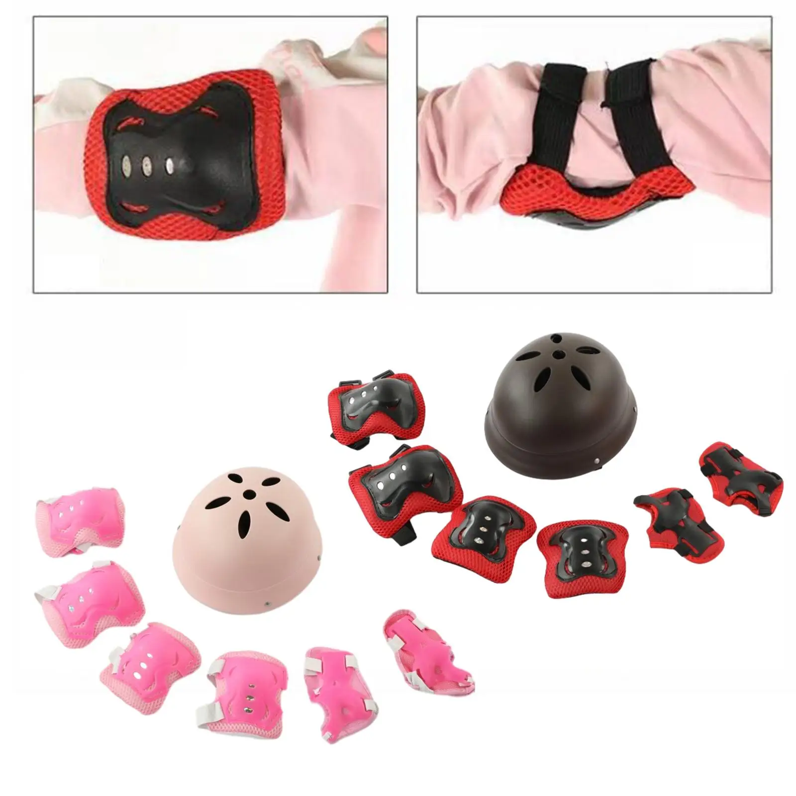 Kids Helmet Knee Pads and Elbow Pads Set Equipment for Sports Scooter Riding