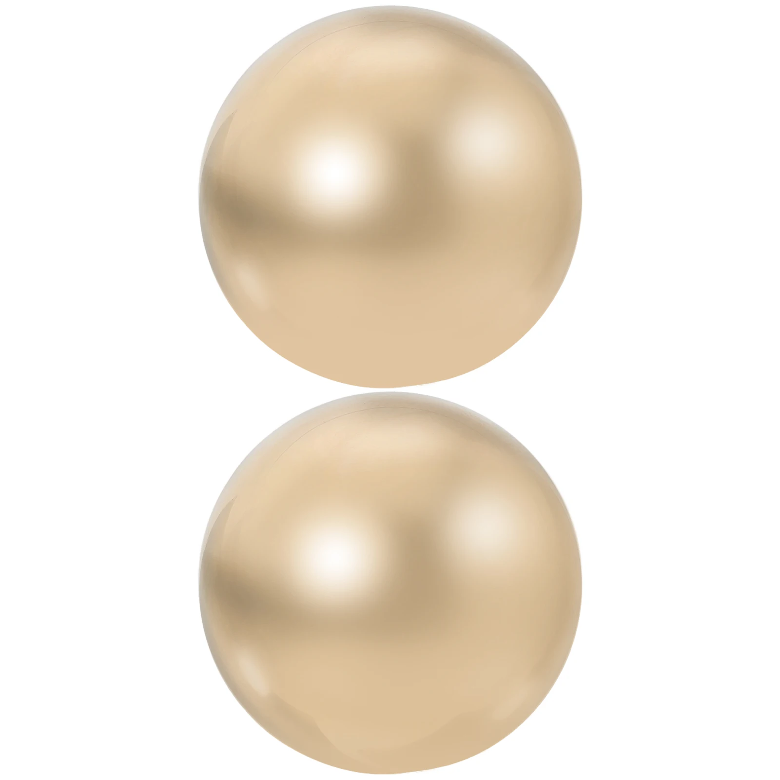 

2pcs Brass Fitness Smooth Metal Hand Exercise For Palm Massage Portable Therapy Decorative Use Massage Rolling Balls Hand