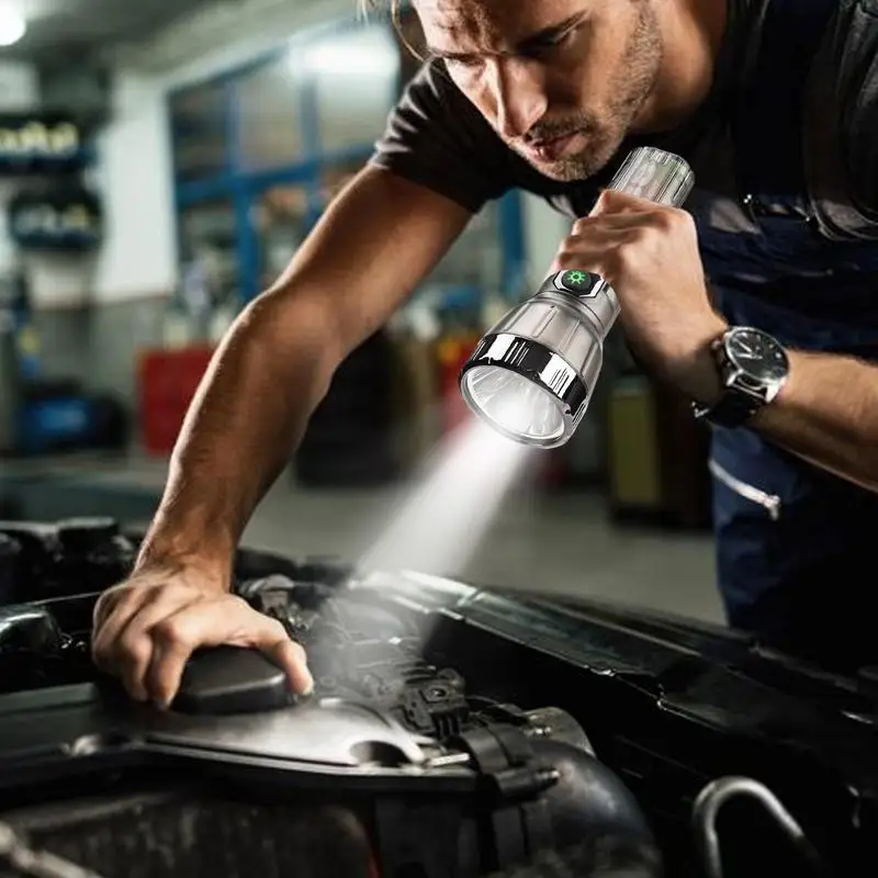 Solar Power Flashlight Portable Outdoor Survival Torch Multifunctional USB Camping Lantern Power Bank For Hiking Hunting