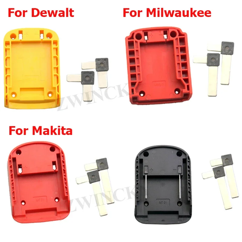 ABS DIY Adapter Portable Durable Charging Head Shell for Makita/DeWalt/Milwaukee 18V Lithium Battery Connector Power supply