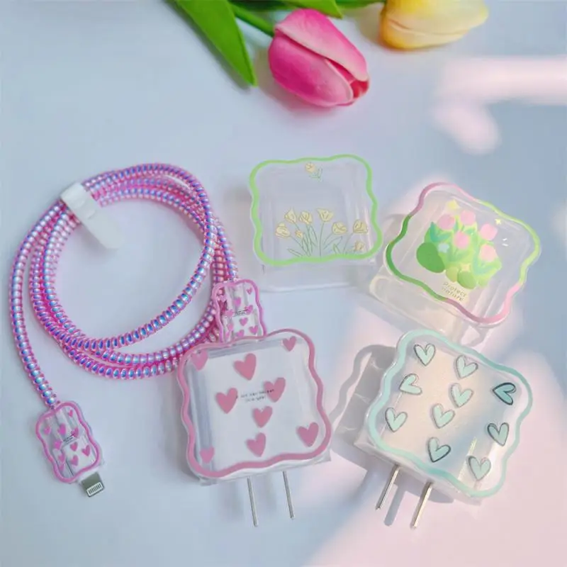 Case For Apple 18/20w charger protective case is applicable to iPhone 14/13 data cable head bite protector Shell