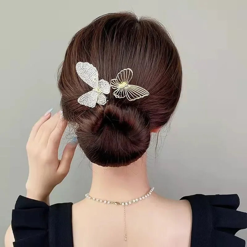 2024 Fashion Headband Roller Hair Curler Donut Bun Maker Lazy Hairpin Tool Women\'s Rabbit Ear Magic Hairstyle Ring Accessories