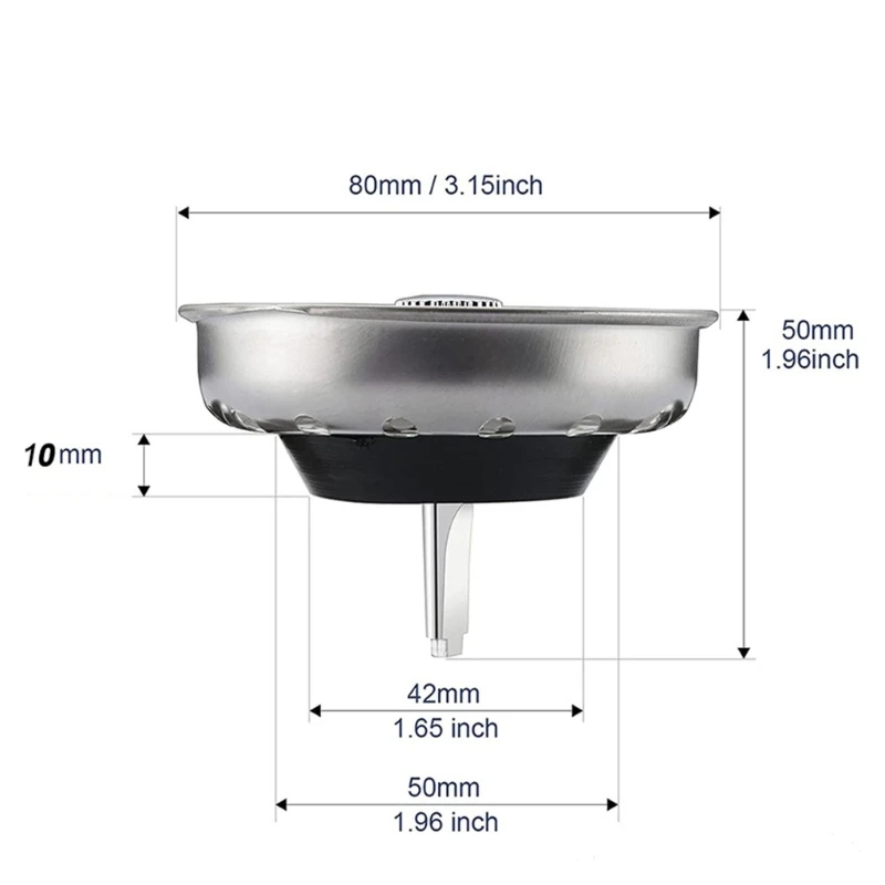 Sink Filter Stainless Steel Sink Strainer Stainless Steel Sink Filter Essential Accessories Durable for Easy Maintenance