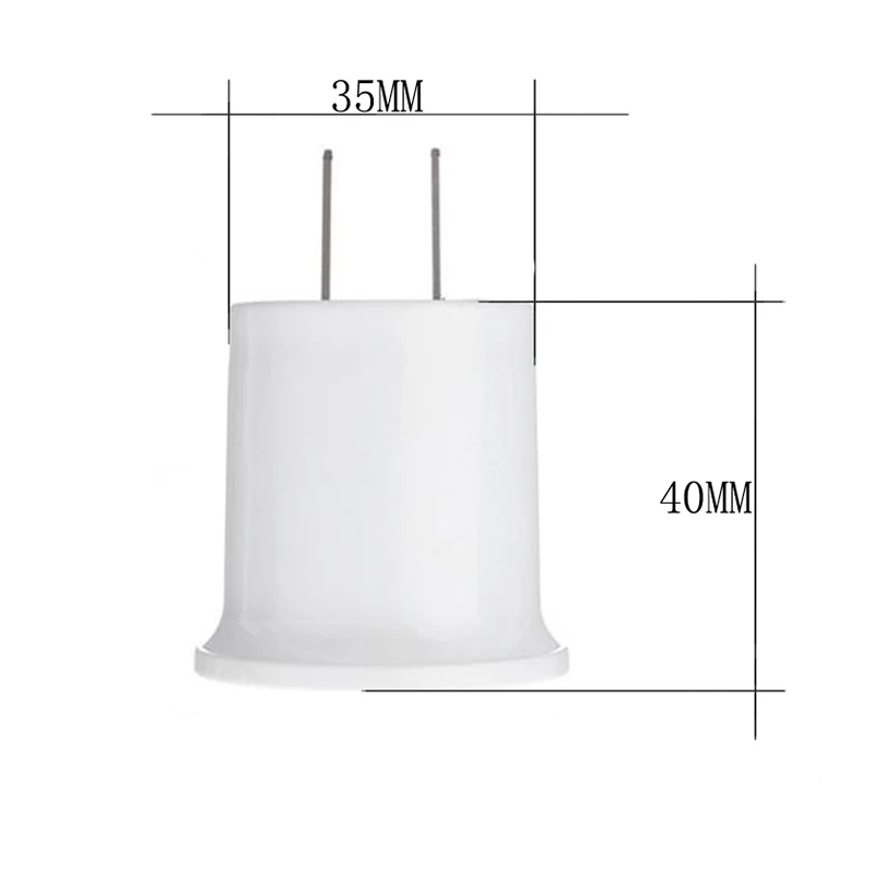 

1/5/10PCS 35mm E27 to U.S. Standard Adapter Straight Plug Adapter for Energy Saving Lamps LED Light Heads Camera Heads E2