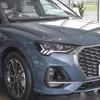 Audi Q3 2020-2023 용 자동차 전면 램프 어셈블리 업그레이드 높은 구성 LED 자동 매트릭스 헤드 라이트 듀얼 프로젝터 렌즈 액세서리 6