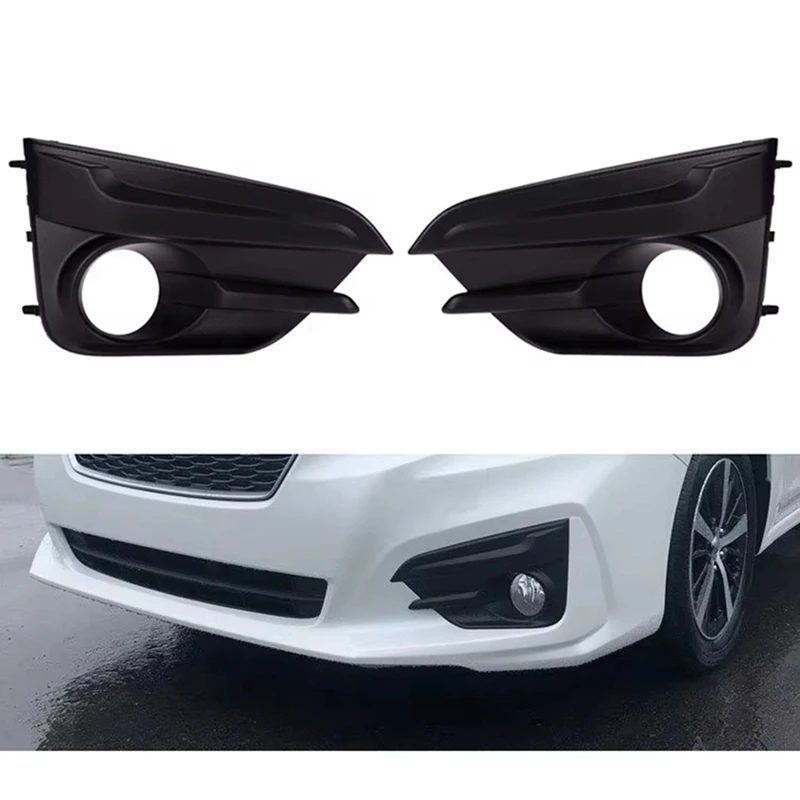 

1 Pair Front Bumper Fog Lamp Cover Grille Frame 57731FL23A 57731FL22A 57731-FL23A For Subaru Impreza 2017-2018