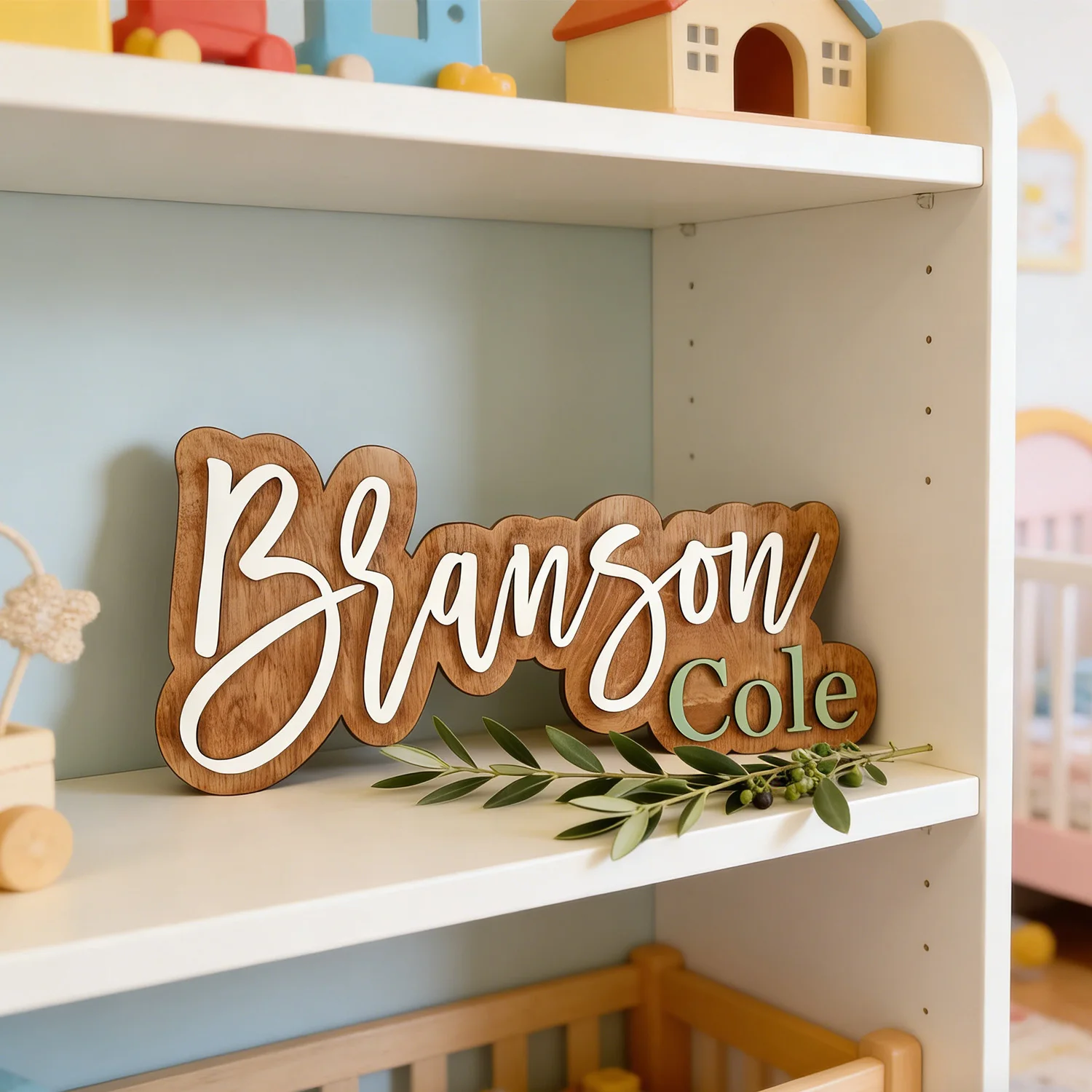 1pc Customizable Wooden Plaque, Birthday Gift, Baptism Commemorative Gift, Decoration for New Home Relocation Party Scene
