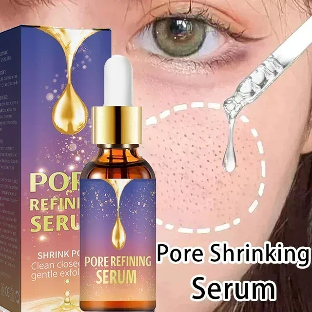 

Acid Pore Shrinking Serum Face Removing Large Pores Tightening Repairing Facial Pore Minimizing Essence oil Firm Skin Care