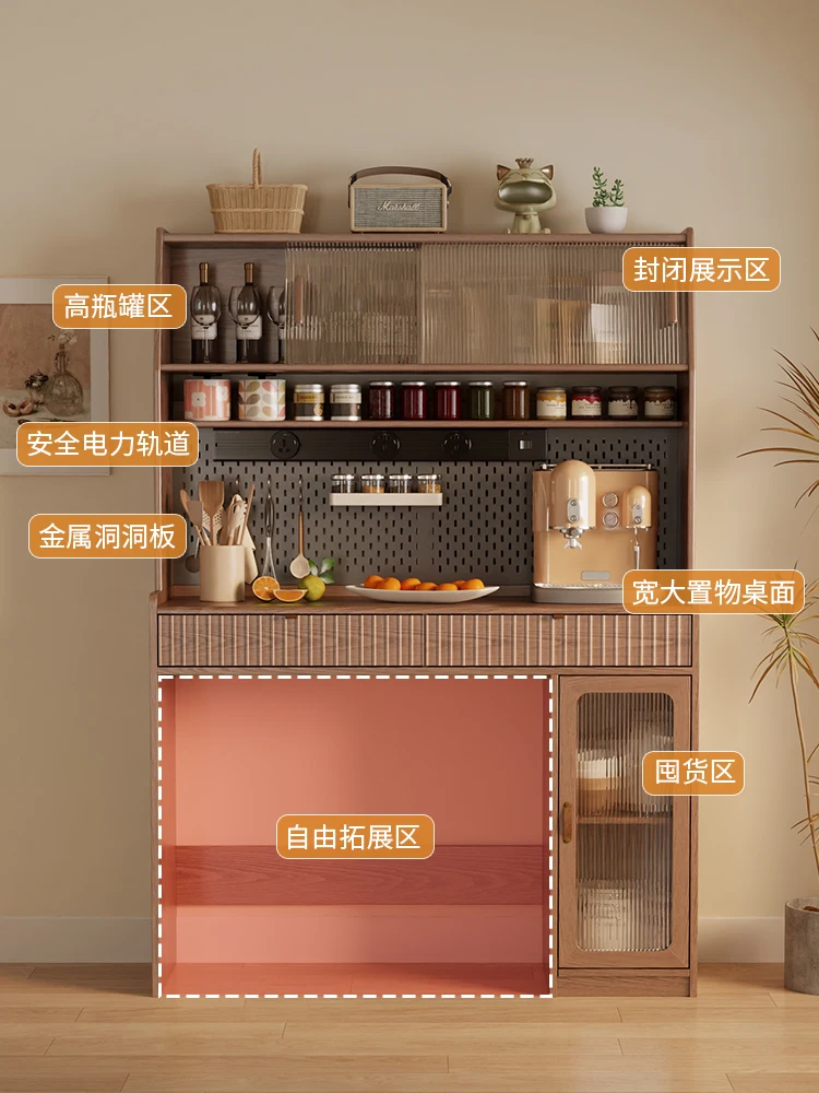 Side cabinet, dining table integrated against the wall, locker, wine cabinet, modern simple locker, kitchen with dining table ca