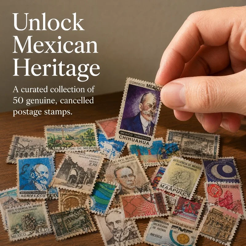 50pcs Mexico Post Stamps Postage No Repeat Multi-theme All New MNH Collectible Postage Stamps Material