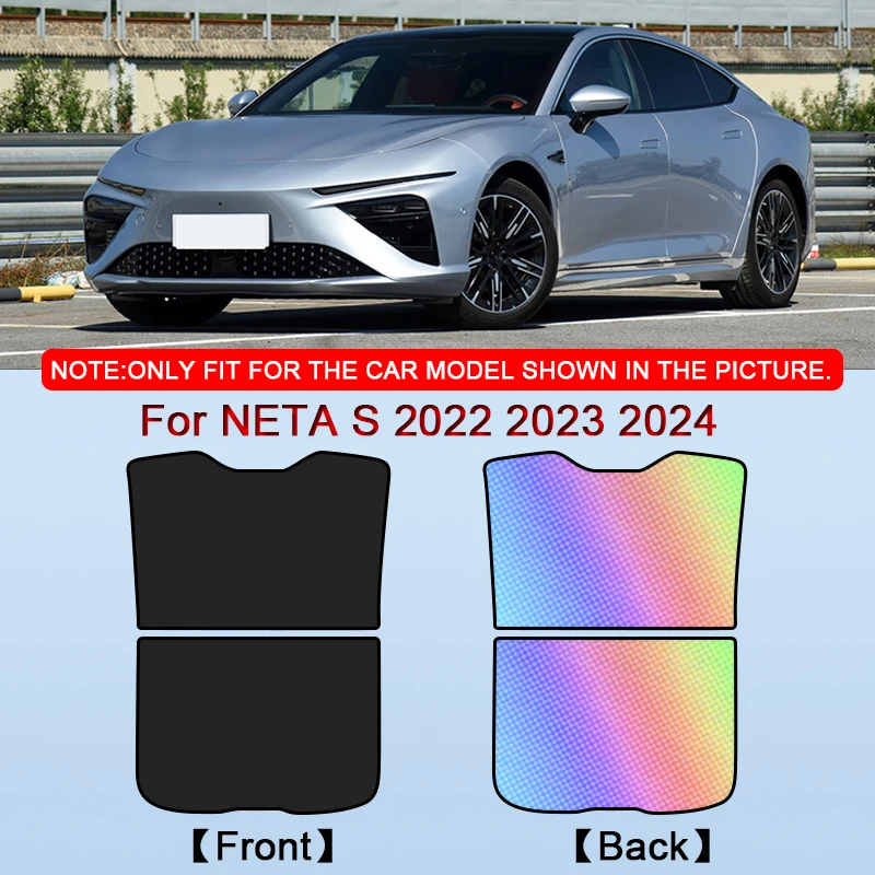 For NETA S 2022 2023 2024 2025 Colorful Ice Crystal Car Roof Sunshade Car Clip-on Sunroof Skylight Blind Shading Cover Accessory