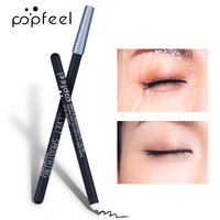 POPFEEL Black Eyeliner Pencil - High Color Intensity,Waterproof,Matte Finish, Smudge-Proof for Beginners and Professional.