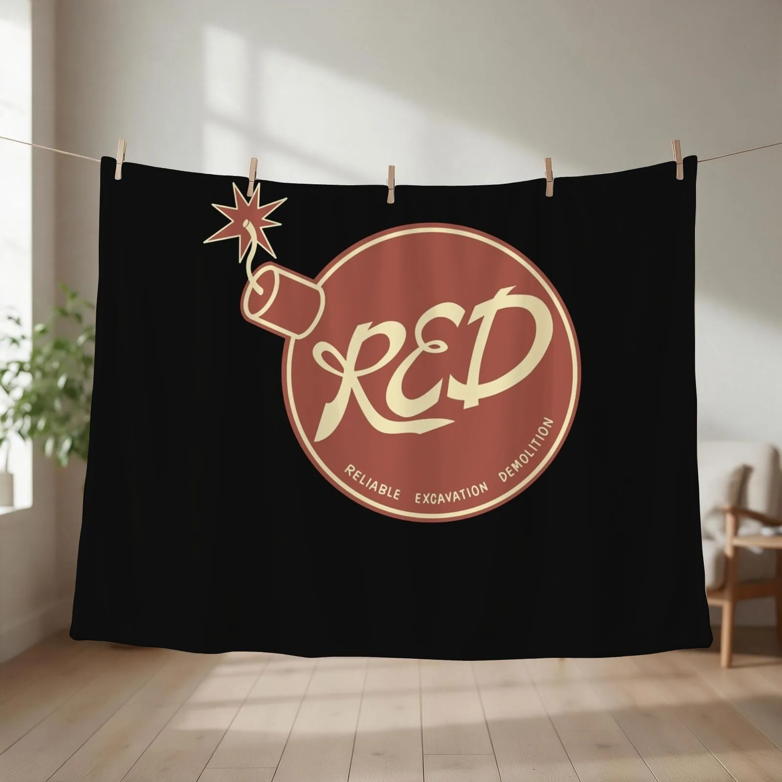 Team fortress red team Throw Blanket couch cozy soft plush fuzzy picnic outdoor blanket