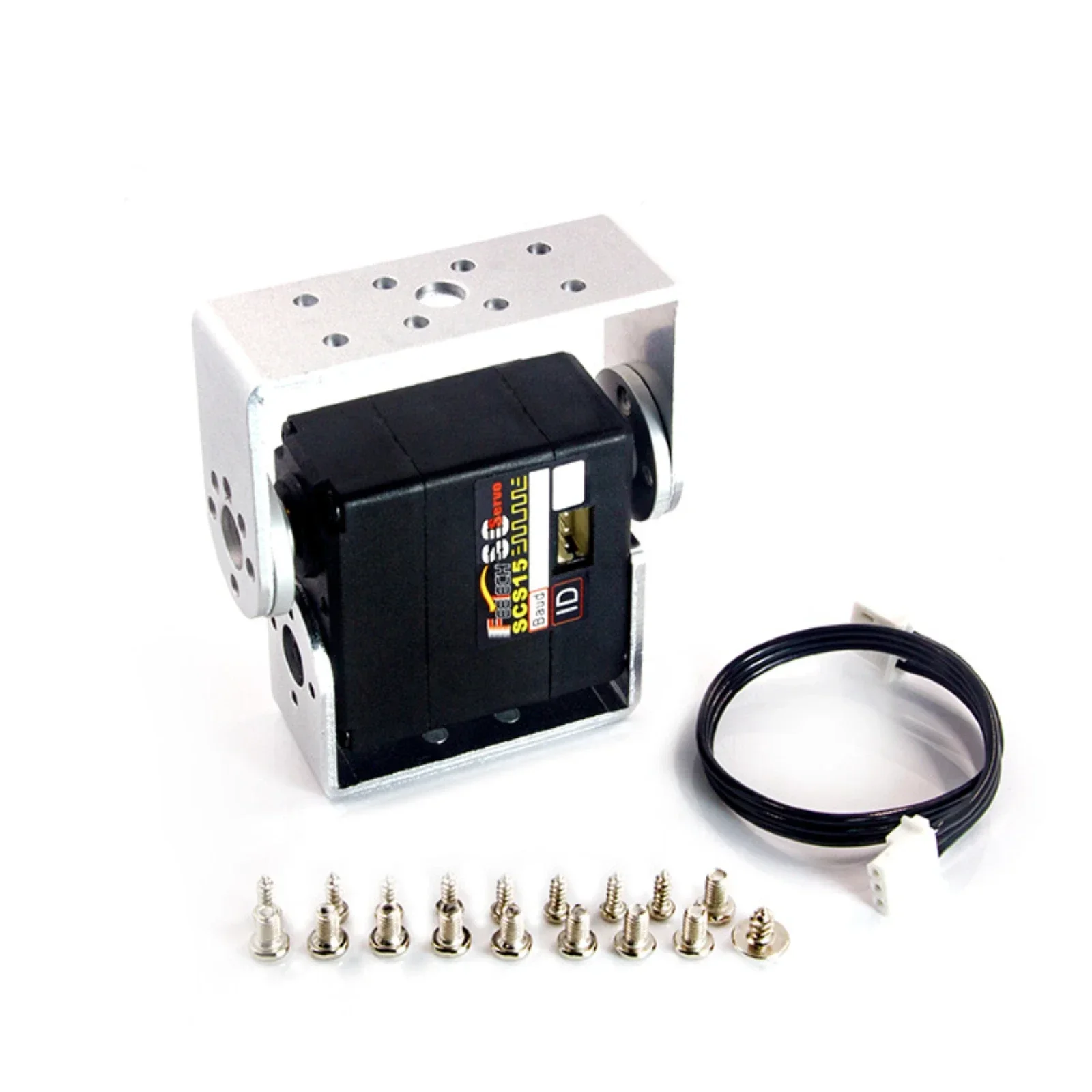Feetech 7.4V 15KG Dual-axis Core Servo Motor High Torque Metal Gear 180degree bus serial port servo Programmable for Robot RC
