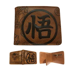 Anime Dragon Ball Son Goku Turtle Wuzi Embossed Short Wallet Coin Purse Student Fashion Personality Zero Wallet Card Wallet
