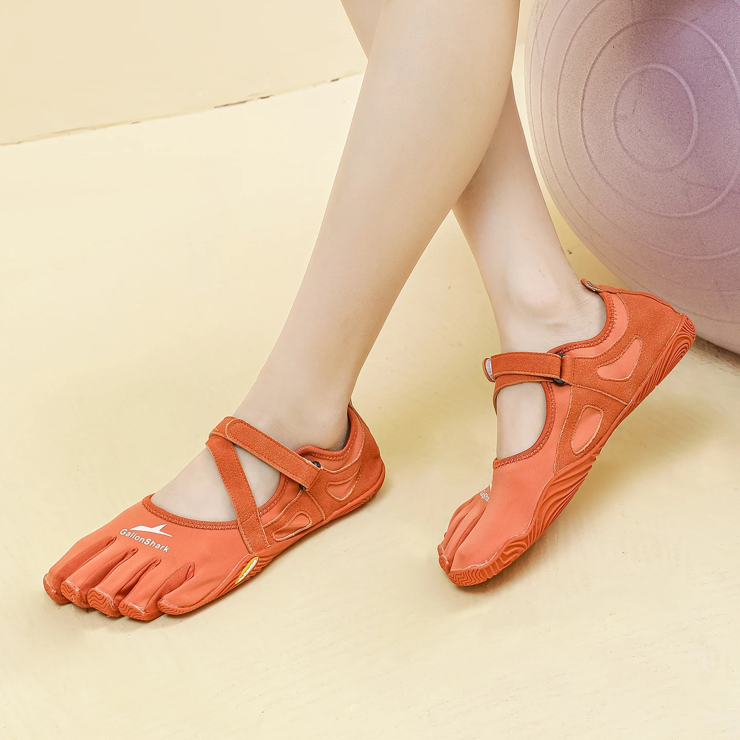 أحذية نسائية بخمسة أصابع قابلة للتنفس، أحذية حافي القدمين بسيطة لليوجا والبيلاتيس وجلسات التمارين المنزلية #4